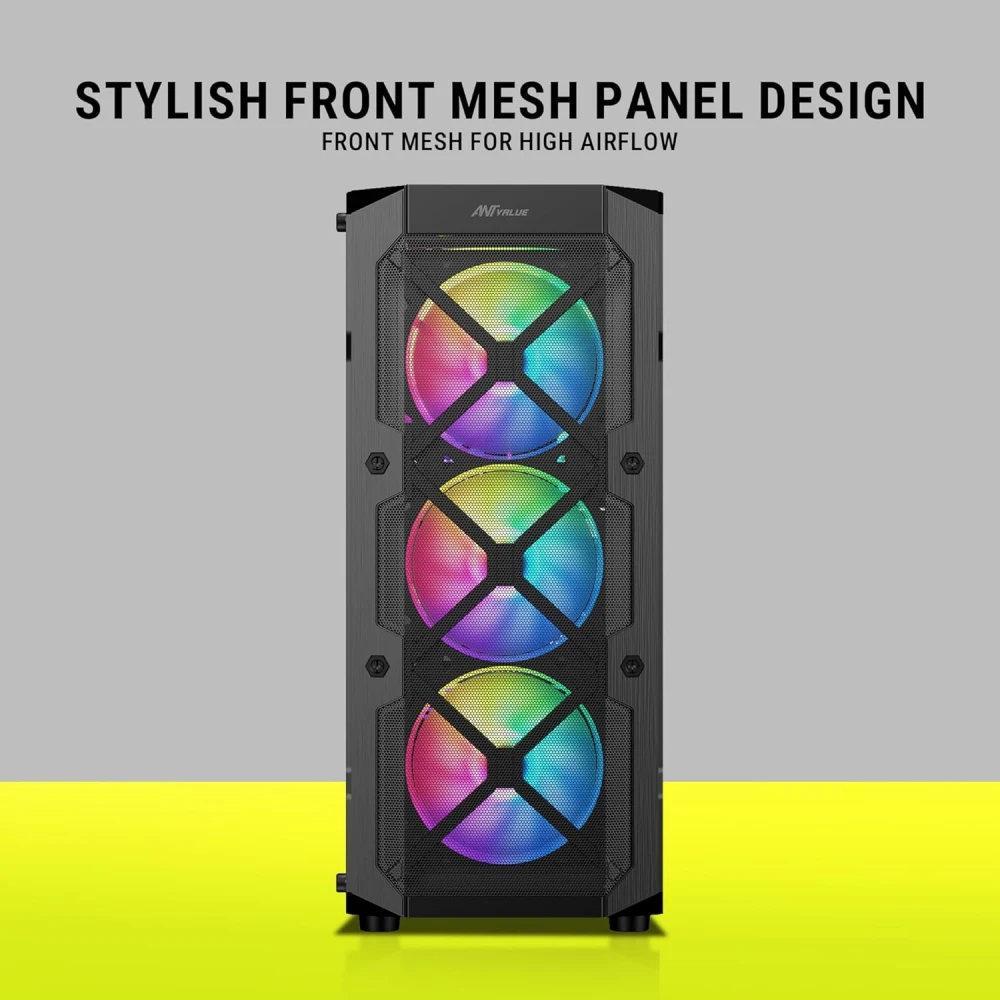 Ant Value Gaming Mid Tower Cabinet (Micro ATX, M-ATX, ITX) VM50 view 2